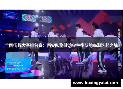 全国街舞大赛排名赛：西安队稳健防守兰州队的高潮迭起之战